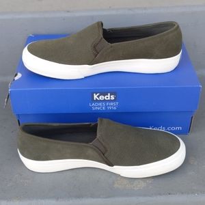 KEDS Women's Double Decker Suede Slip-on Sneaker